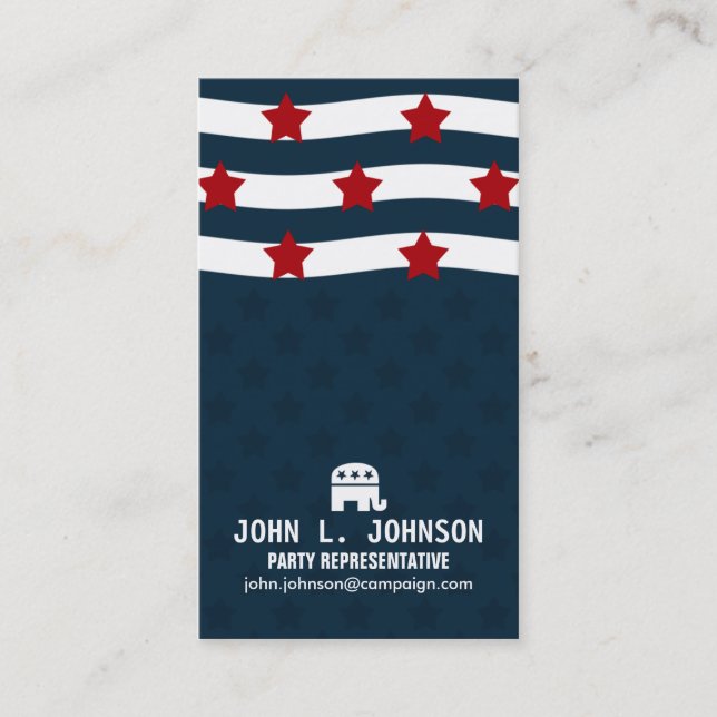 Tarjeta De Visita Política de Estados Unidos (Anverso)