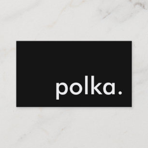 Tarjeta De Visita polka.