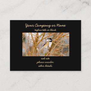Tarjeta De Visita Pollito de punta negra - Fotografía original