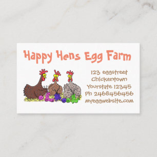 Tarjeta De Visita Pollos divertidos huevos personalizados a la venta