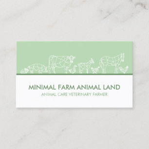 Tarjeta De Visita Pollos Gallo Gallina Oveja Campo Granja
