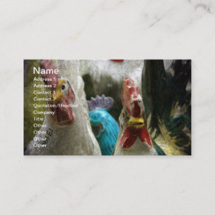 Tarjeta De Visita Pollos Vintage