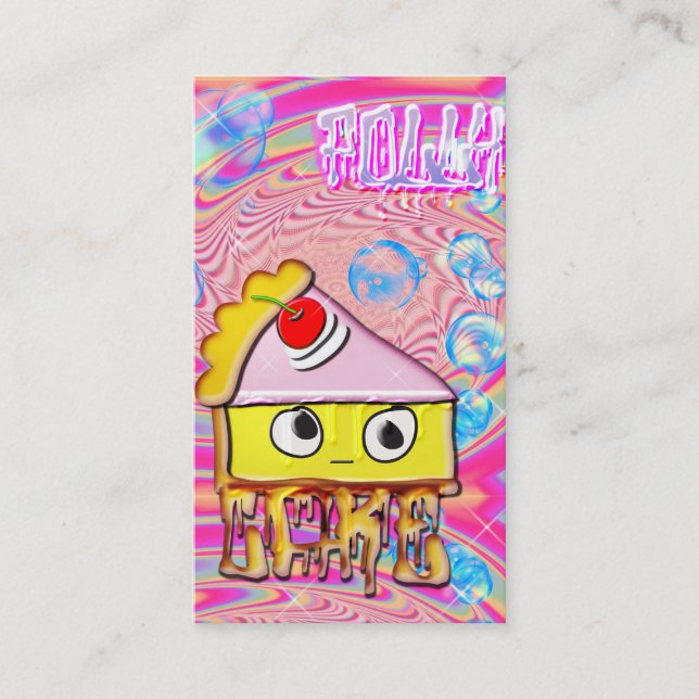 Tarjeta De Visita polly cake tortina (Anverso)