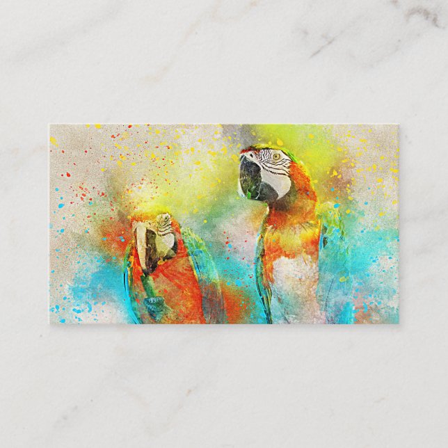 Tarjeta De Visita Polly Want a Business Card (Anverso)