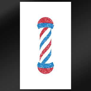 Tarjeta De Visita polo de la barbería