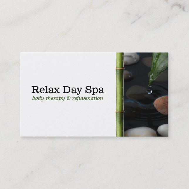 Tarjeta De Visita Pond & Bamboo (Anverso)