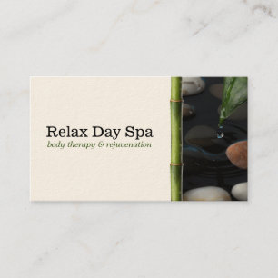 Tarjeta De Visita Pond & Bamboo