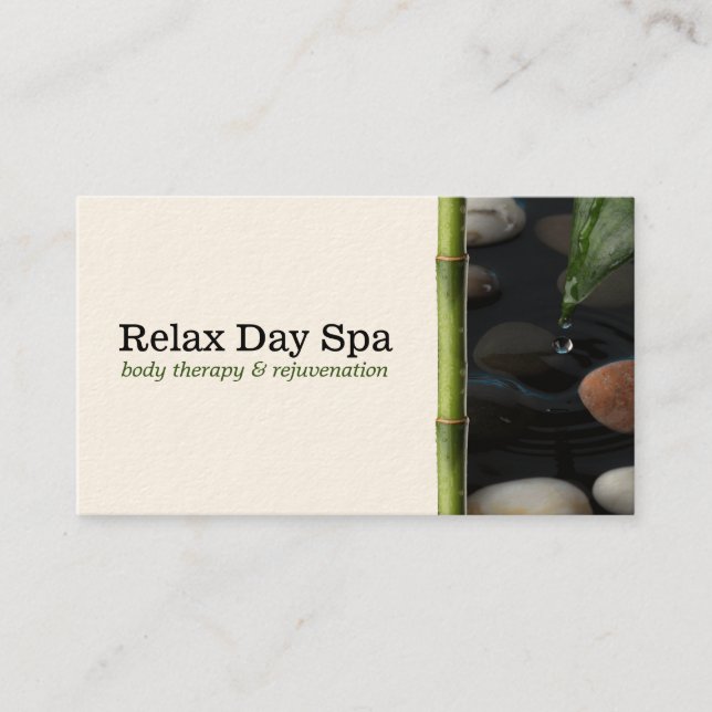 Tarjeta De Visita Pond & Bamboo (Anverso)