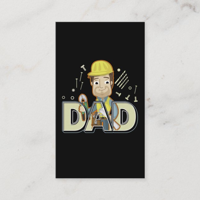Tarjeta De Visita Ponente de opinión Dad Electrician Husband Handyma (Anverso)