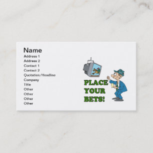Tarjeta De Visita Ponga sus apuestas