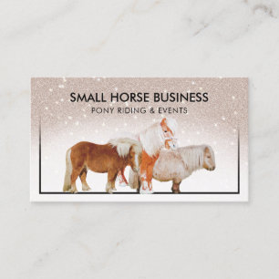 Tarjeta De Visita Poni de cría de equitación de caballo pequeño de p