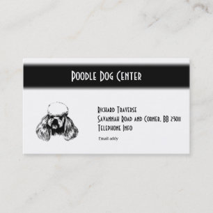 Tarjeta De Visita Poodle Business Card