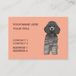 Tarjeta De Visita Poodle Dog Pet Grooming