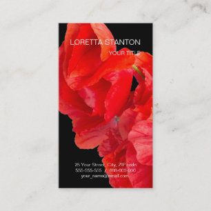 Tarjeta De Visita Poppies