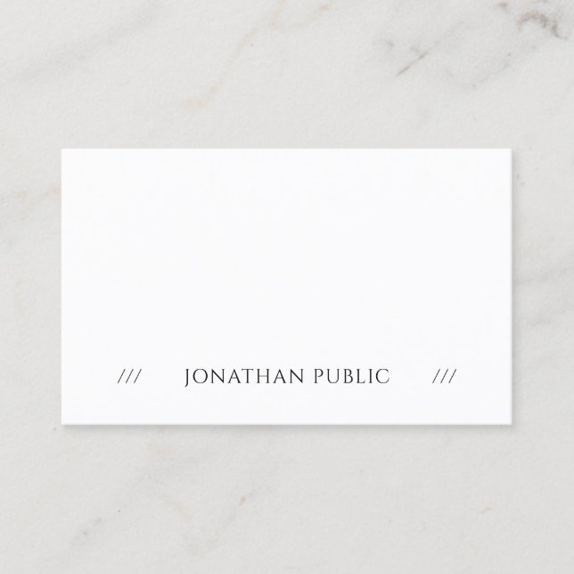 Tarjeta De Visita Popular Elegante Simple Llanto Profesional Moderno (Anverso)