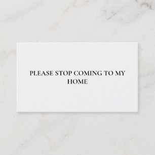 Tarjeta De Visita Por favor, dejen de hablar de introvertido para se