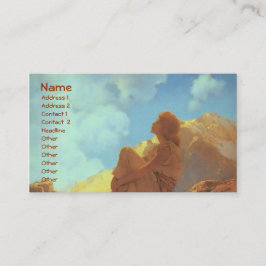 Tarjeta De Visita Por la mañana (primavera), Maxfield Parrish Bella