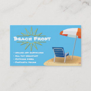 Tarjeta De Visita Por la playa