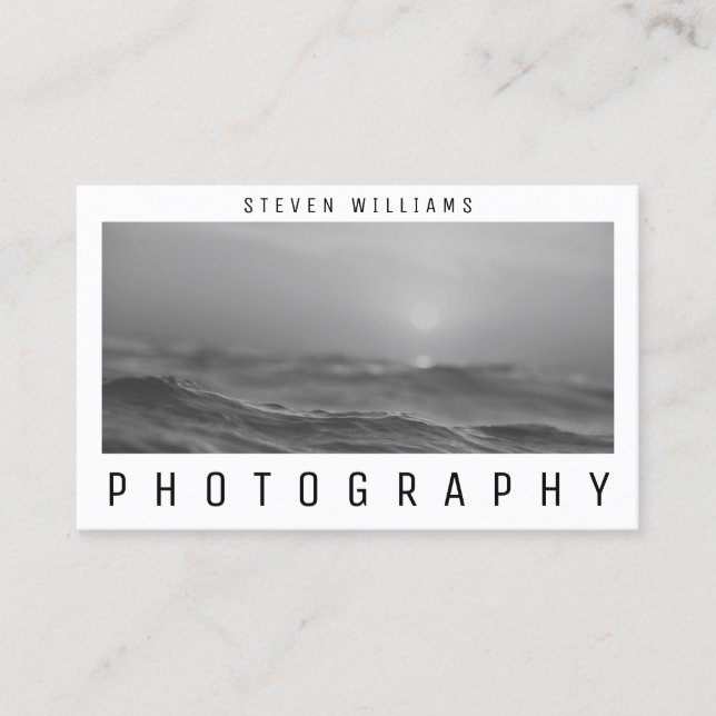 Tarjeta De Visita Portada de la imagen con marco (Anverso)