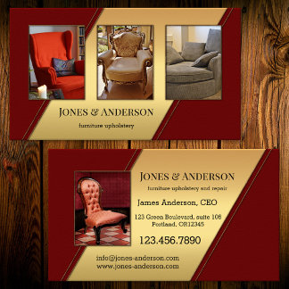 Tarjeta De Visita Portafolio de Fotos Personalizadas de Muebles Tapi