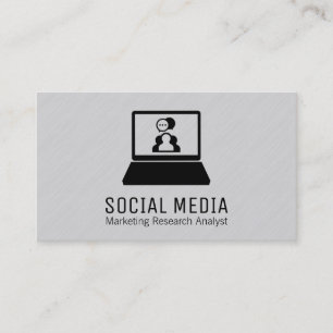 Tarjeta De Visita Portátil   Líneas de textura 2