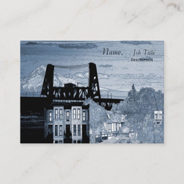 Tarjeta de visita Portland (Anverso)