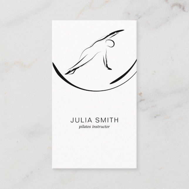 Tarjeta De Visita Pose Pose Side Bend (Anverso)