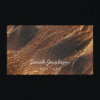 Tarjeta De Visita Posh Luxury Faux Gold