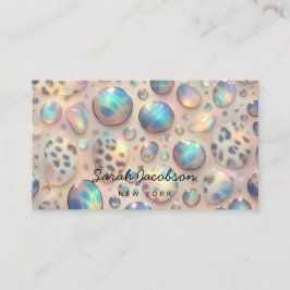 Tarjeta De Visita Posh Luxury Opal Iridescent Style