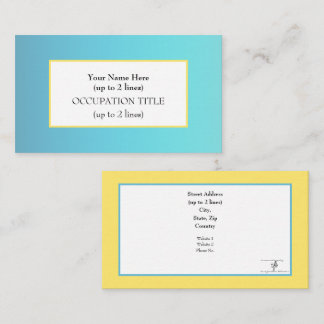 Tarjeta De Visita Positivamente en la costa