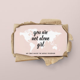 Tarjeta De Visita Positivo De No Estar Solo En La Cita De Motivación