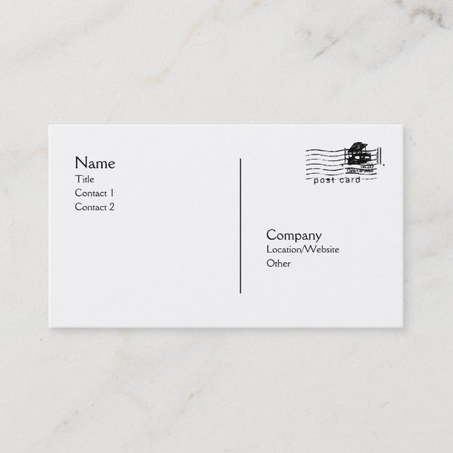 Tarjeta De Visita Postal (Anverso)