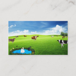 Tarjeta De Visita Postal de granja moderna