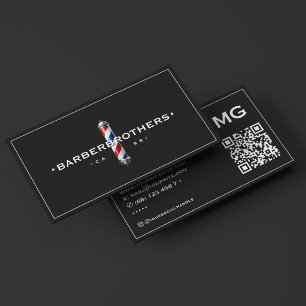 Tarjeta De Visita Póster de Barbería Marco Poste de Barbero Clásico 