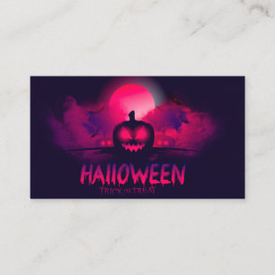 Tarjeta De Visita Poster de la fiesta de Halloween