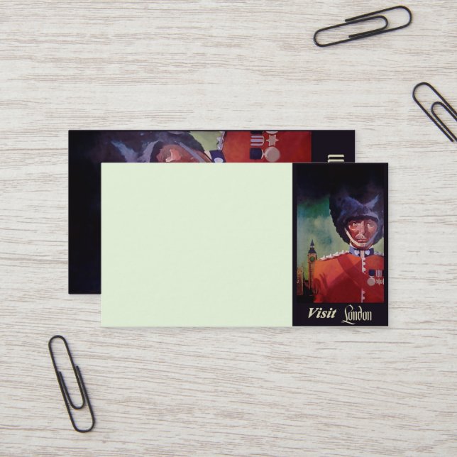 Tarjeta de visita Poster de Londres (Anverso/Reverso In Situ)