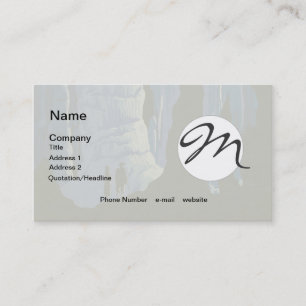 Tarjeta De Visita Poster de Viajes de Cavern Vintage