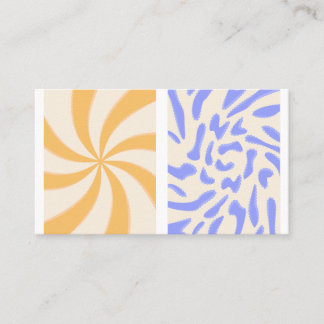 Tarjeta De Visita Posters hippie de los años 70 al estilo groovy