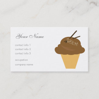 Tarjeta De Visita Postre del chocolate