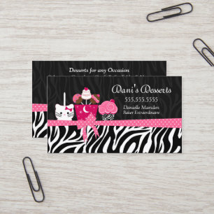Tarjeta De Visita Postres de la panadería
