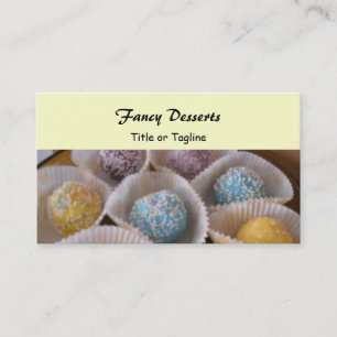 Tarjeta De Visita Postres Elegantes
