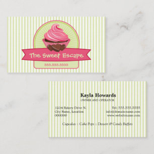 Tarjeta De Visita Postres elegantes de la magdalena