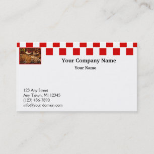 Tarjeta De Visita Postres rojos de la teja