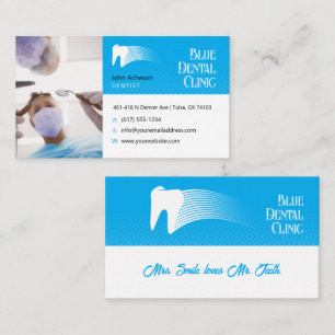 Tarjeta De Visita práctica dental   Profesional médico