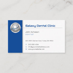 Tarjeta De Visita práctica dental   Profesional médico