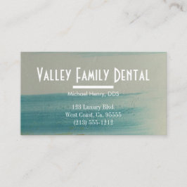 Tarjeta De Visita Práctica Dental — Turquesa de Santa Fe