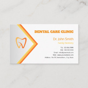 Tarjeta De Visita Práctica Personalizada Dental Profesional Moderna