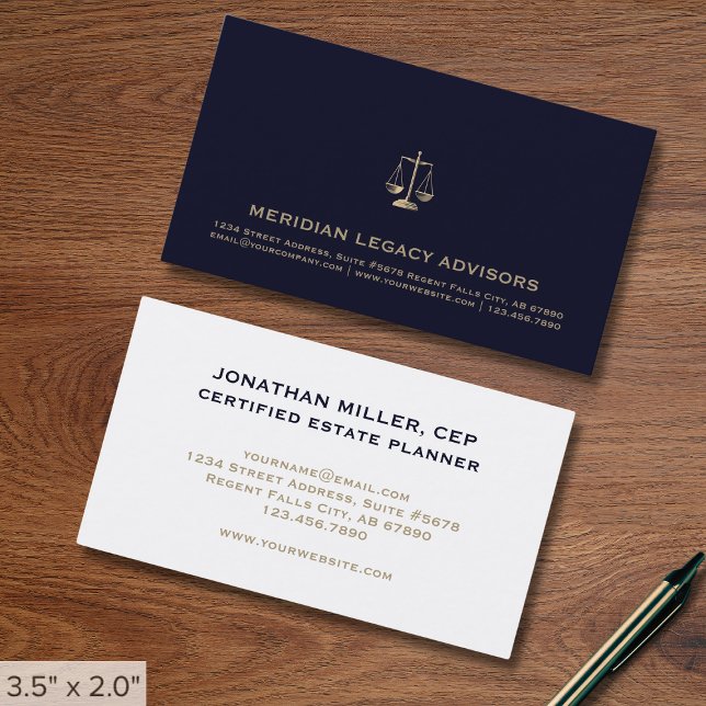 Tarjeta De Visita Práctica sencilla de derecho profesional (Subido por el creador)