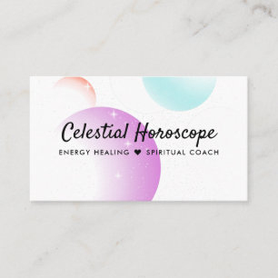 Tarjeta De Visita Practicante de Reiki de Fases Lunares Celestiales