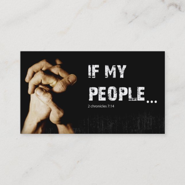 Tarjeta De Visita Pray Grupo de oración Iglesia Religión espiritual  (Anverso)